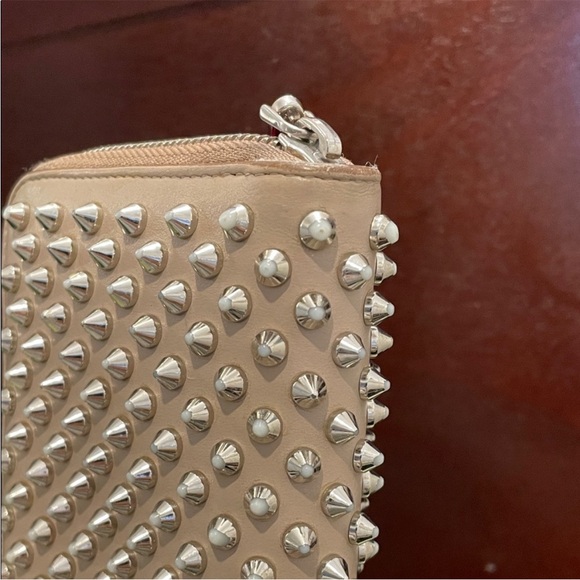 Authentic Christian LouboutinStudded Beige Wallet
